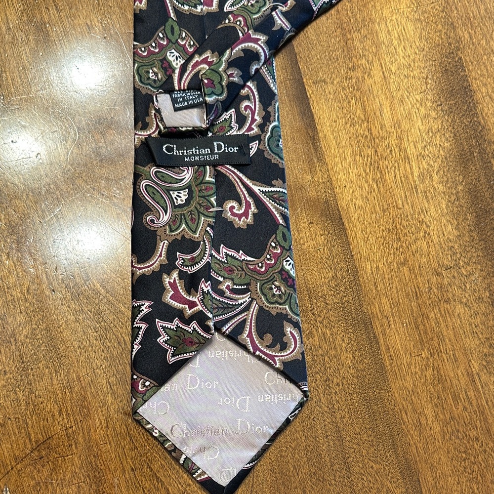 Dior Men's Tie Set - Black, Blue, Red - Picture 3 of 8